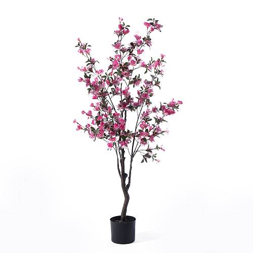 Supergreens Τεχνητό Δέντρο Αζαλέα "Rhododendron" Ροζ 50x50x130 εκ.