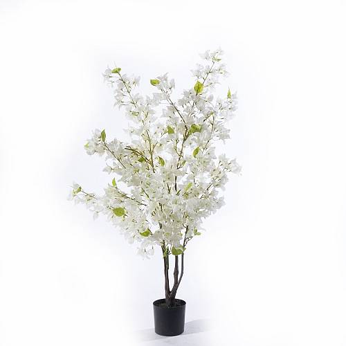 Supergreens Τεχνητό Δέντρο Βουκαμβίλια "Spectabilis" Λευκό 55x55x120 εκ.
