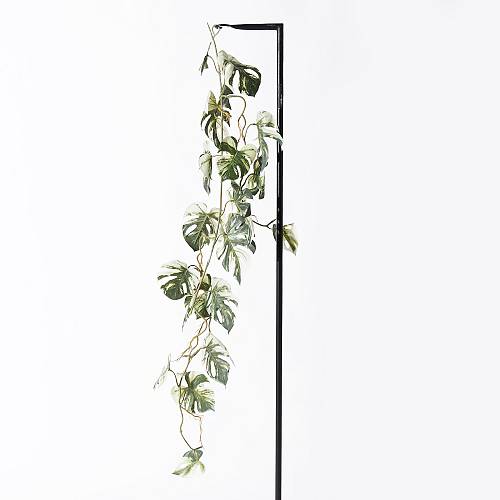 Supergreens Τεχνητή Γιρλάντα Μονστέρα Albo Variegata Πράσινη 120 εκ.