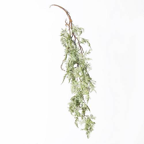 Supergreens Τεχνητή Kρεμαστή Φτέρη Cinnamon Πράσινη Ανοιχτή 105 εκ.