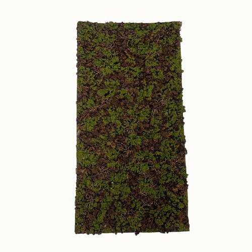 Supergreens Τεχνητή Φυλλωσιά Moss "Gaia" Πράσινο με Μαύρο 50x100 εκ.