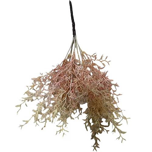 Supergreens Τεχνητή Χωνευτή Φτέρη Staghorn "Velvet Horn" Ροζ 40 εκ.