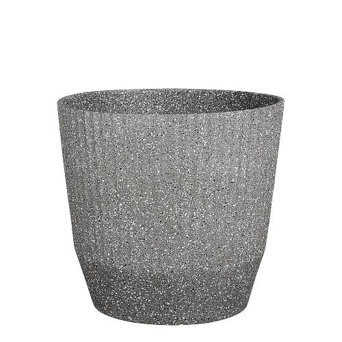 Supergreens Γλάστρα PVC "Terazzo" Γκρι 37x37x33,5 εκ.