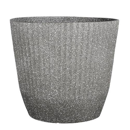 Supergreens Γλάστρα PVC "Terazzo" Γκρι 45x45x40,5 εκ.