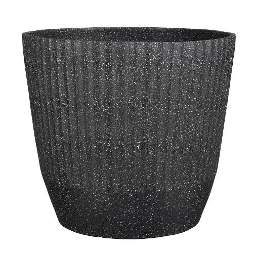 Supergreens Γλάστρα PVC "Terazzo" Μαύρο 45x45x40,5 εκ.