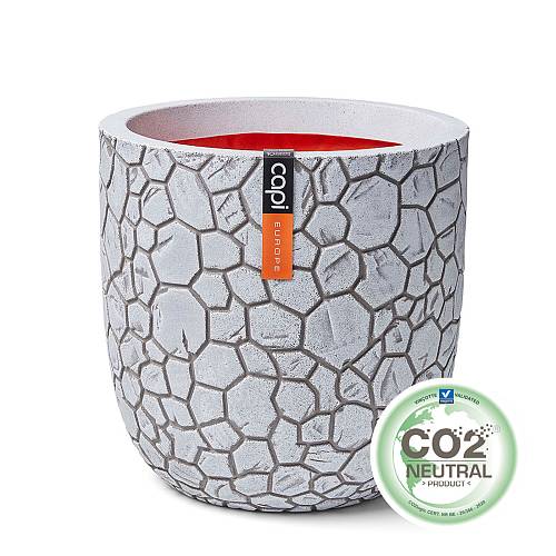 Supergreens Γλάστρα PVC Εκρού CE 43x43x41 εκ.