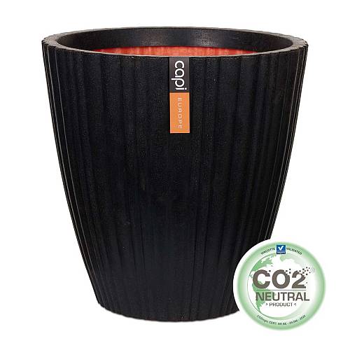 Supergreens Γλάστρα PVC Mαύρη CE 55x55x54 εκ.
