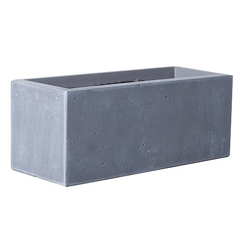 Supergreens Γλάστρα Πήλινη Ορθογώνια "Moody" Γκρι XL 100x47x47 εκ.