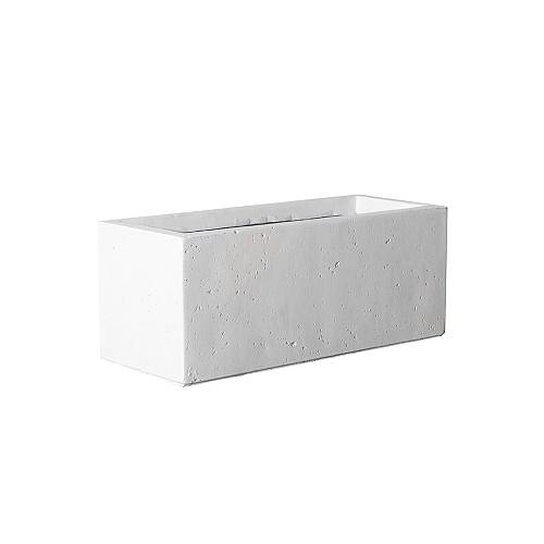 Supergreens Γλάστρα Πήλινη Ορθογώνια "Dusty" Μπεζ M 60x30x30 εκ.