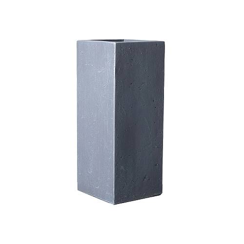 Supergreens Γλάστρα Πήλινη "Solid" Γκρι M 27x27x60 εκ.