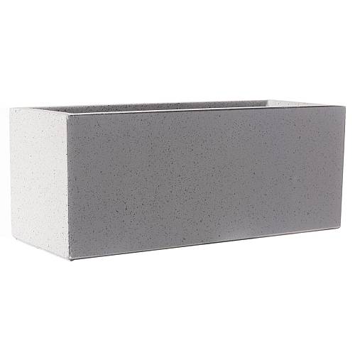 Supergreens Γλάστρα Πήλινη Ορθογώνια "Stone" Γκρι XL 100x47x47 εκ.