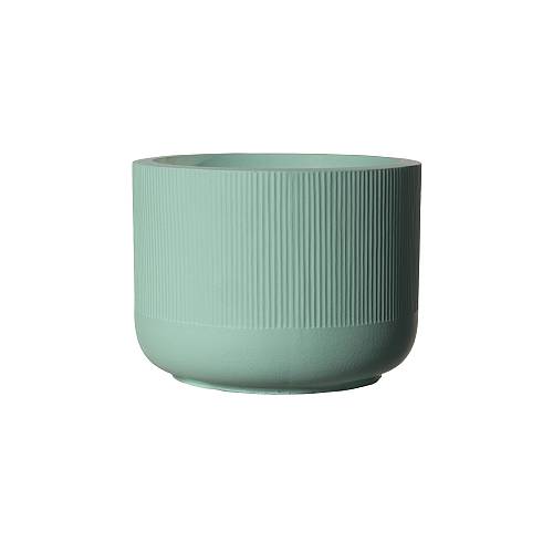 Supergreens Γλάστρα Πήλινη Οβάλ "Petal" Πράσινο Ανοιχτό M 35x35x26 εκ.