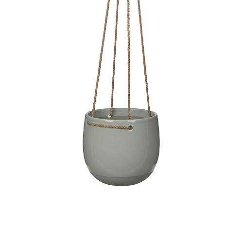 Supergreens Κρεμαστό Κασπώ Κεραμικό Λευκό 18,5x18,5x17 εκ.