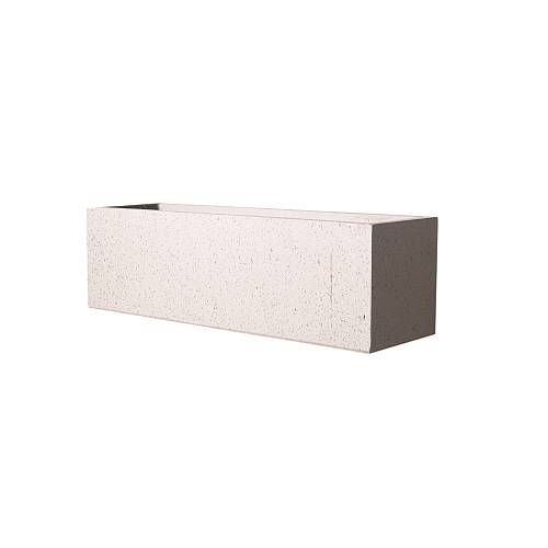 Supergreens Γλάστρα Πήλινη Ορθογώνια ''Terazzo'' Εκρου Elephant S 60x19x19 εκ.