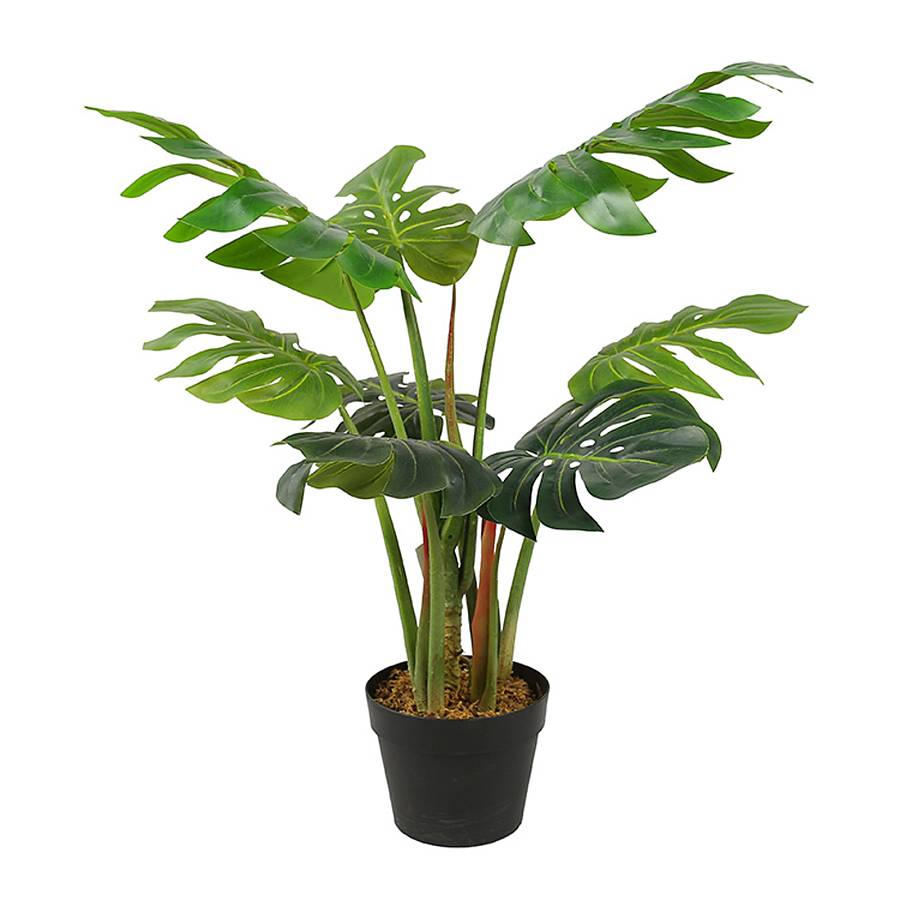 Supergreens Τεχνητό Φυτό Μονστέρα Deliciosa Tropic Πράσινο 80 εκ.