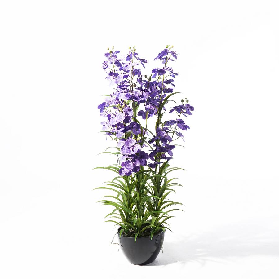 Supergreens Τεχνητό Φυτό Ορχιδέα Cymbidium Orchid Μωβ 120 εκ.