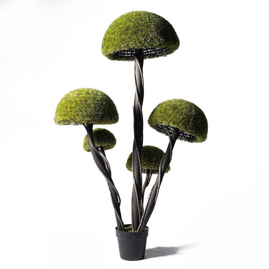 Supergreens UV Τεχνητό Δέντρο Μπονσάι Moss Mushroom Πενταπλό Πράσινο 180 εκ.
