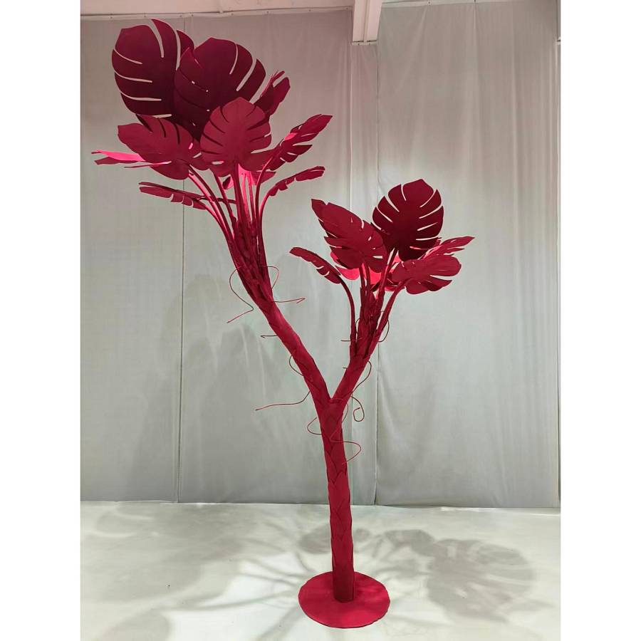 Supergreens Τεχνητό Δέντρο Eva Μονστέρα Crimson Leaf Κόκκινο 320 εκ.