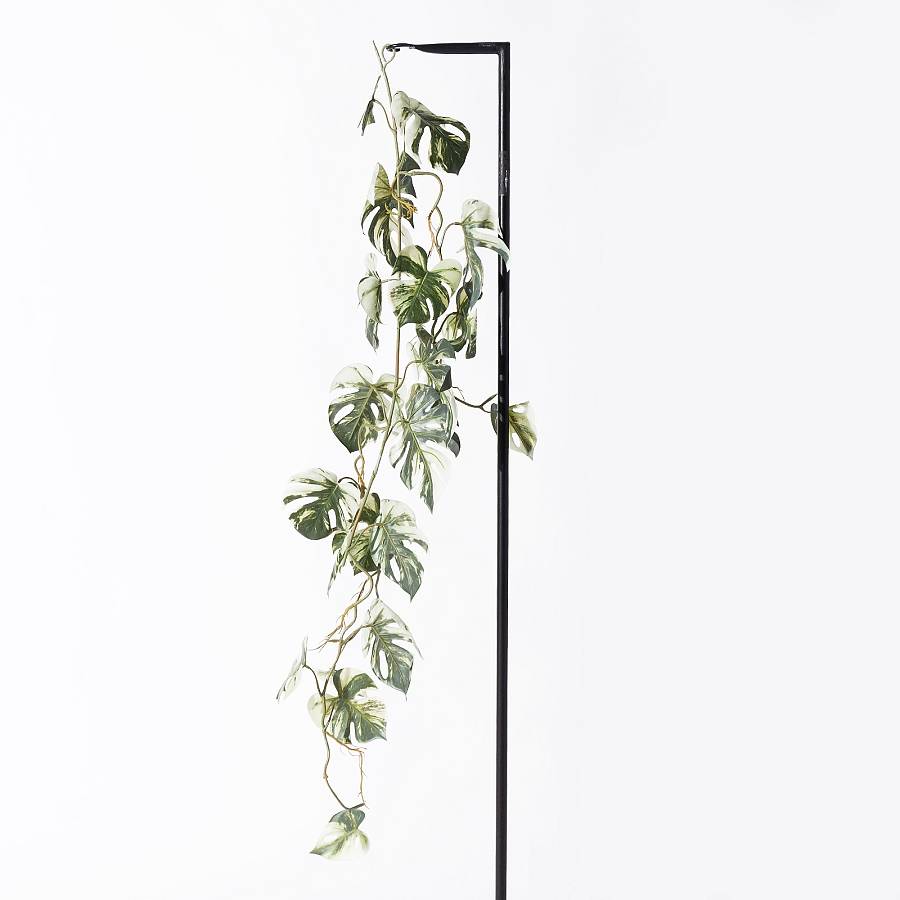 Supergreens Τεχνητή Γιρλάντα Μονστέρα Albo Variegata Πράσινη 120 εκ.