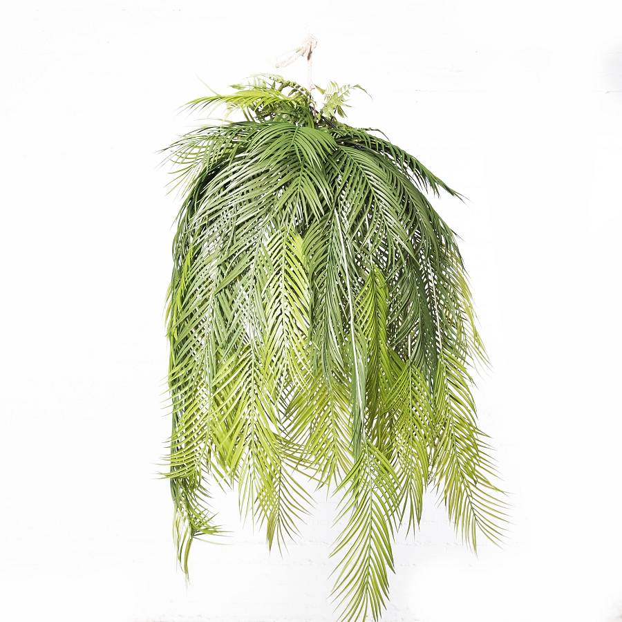 Supergreens Τεχνητή Κρεμαστή Ρίζα/Φωτιστικό Αρέκα Malagasy Πράσινη 142 εκ. RIZA