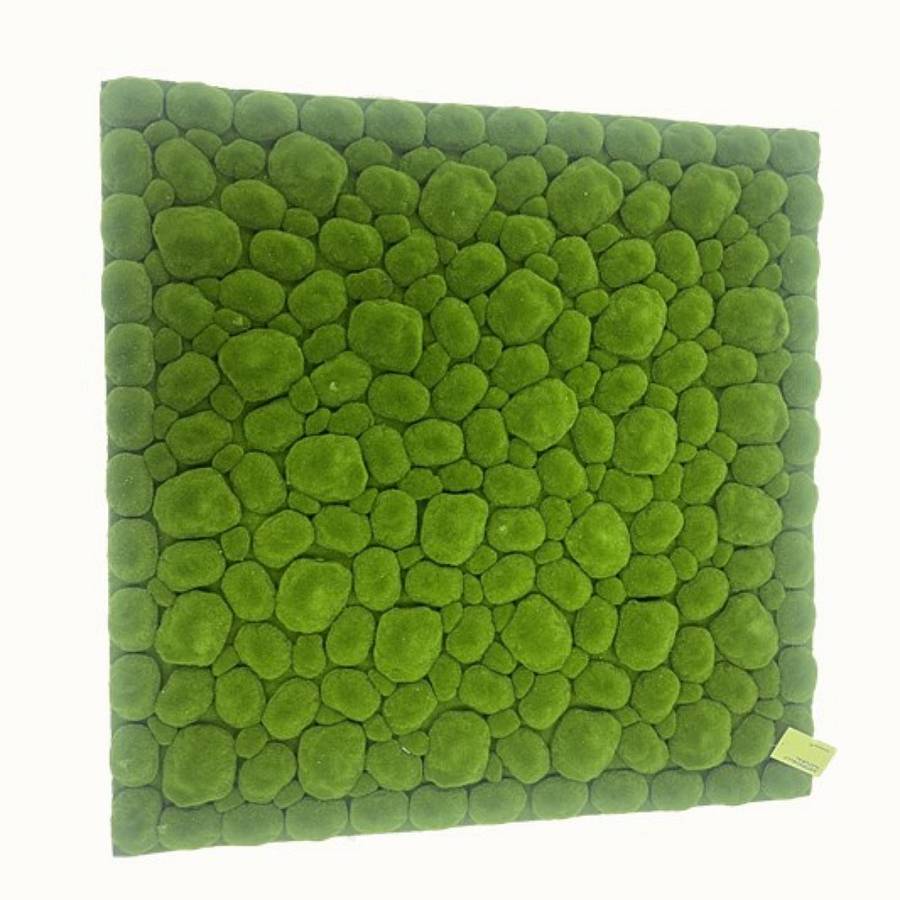Supergreens Τεχνητή Φυλλωσιά Moss 3D Bun Πράσινη 100x100 εκ.