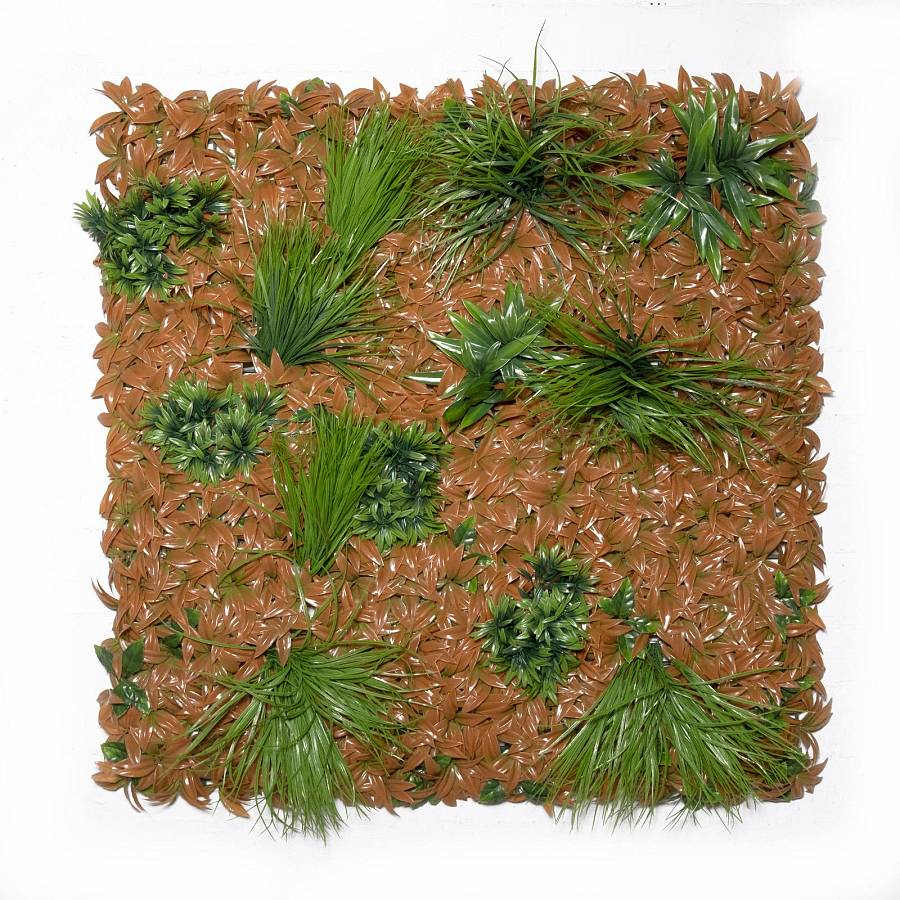 Supergreens Τεχνητή Φυλλωσιά Φίκος με Χορτάρι Browny 100x100 εκ.