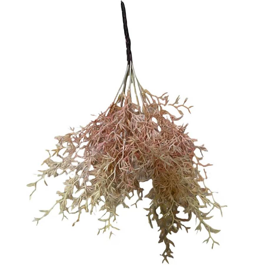 Supergreens Τεχνητή Χωνευτή Φτέρη Staghorn Velvet Horn Ροζ 40 εκ.