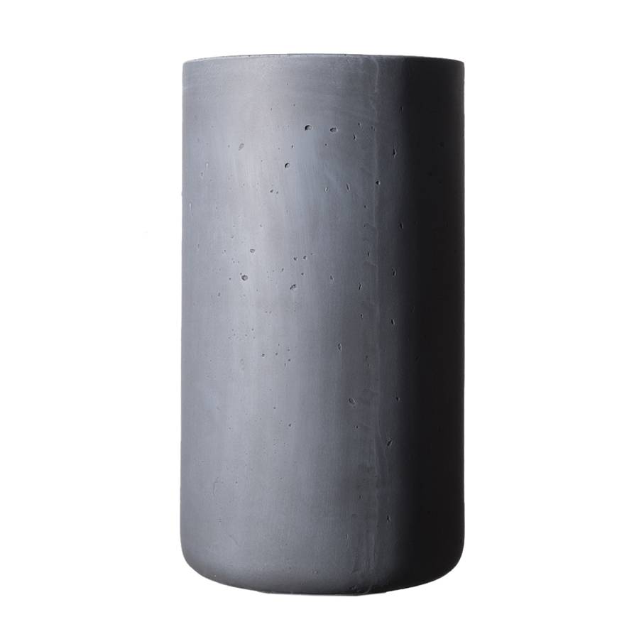 Supergreens Γλάστρα Πήλινη Κύλινδρος Rocky Γκρι L 42x42x70 εκ.