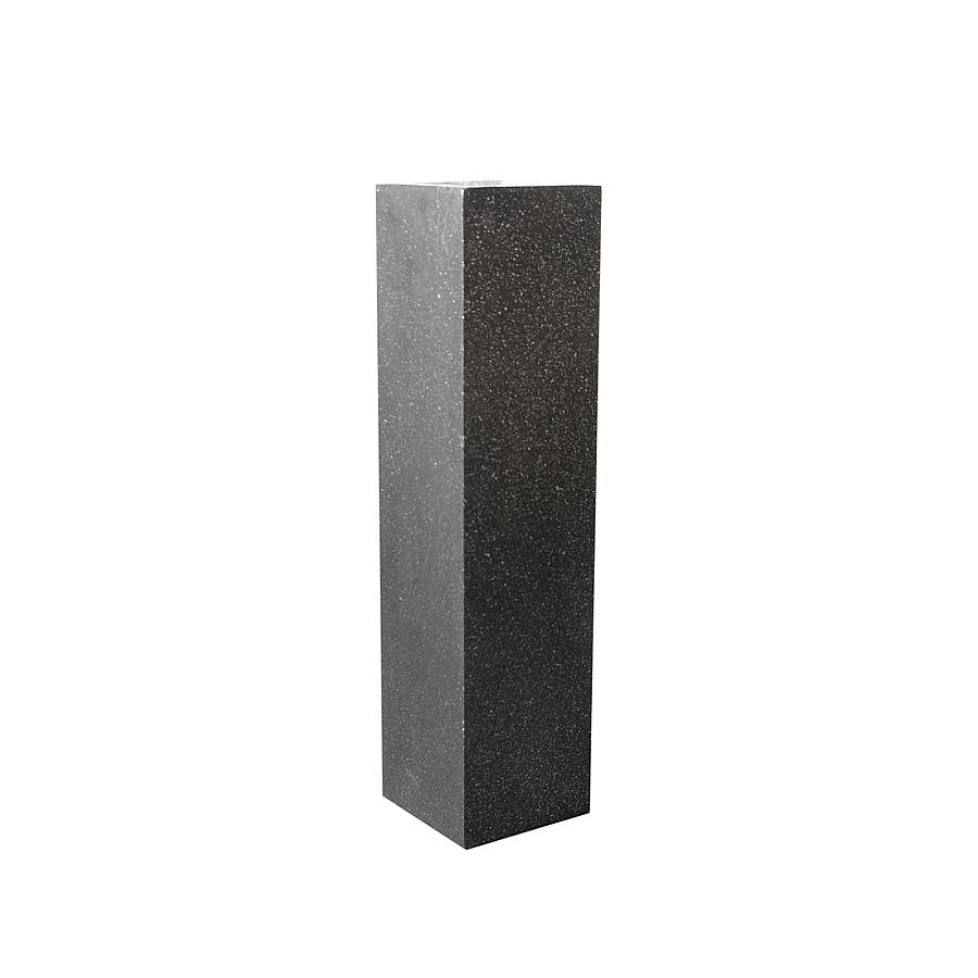 Supergreens Ανθοστήλη Πήλινη Terazzo Μαύρο S 20x20x80 εκ.