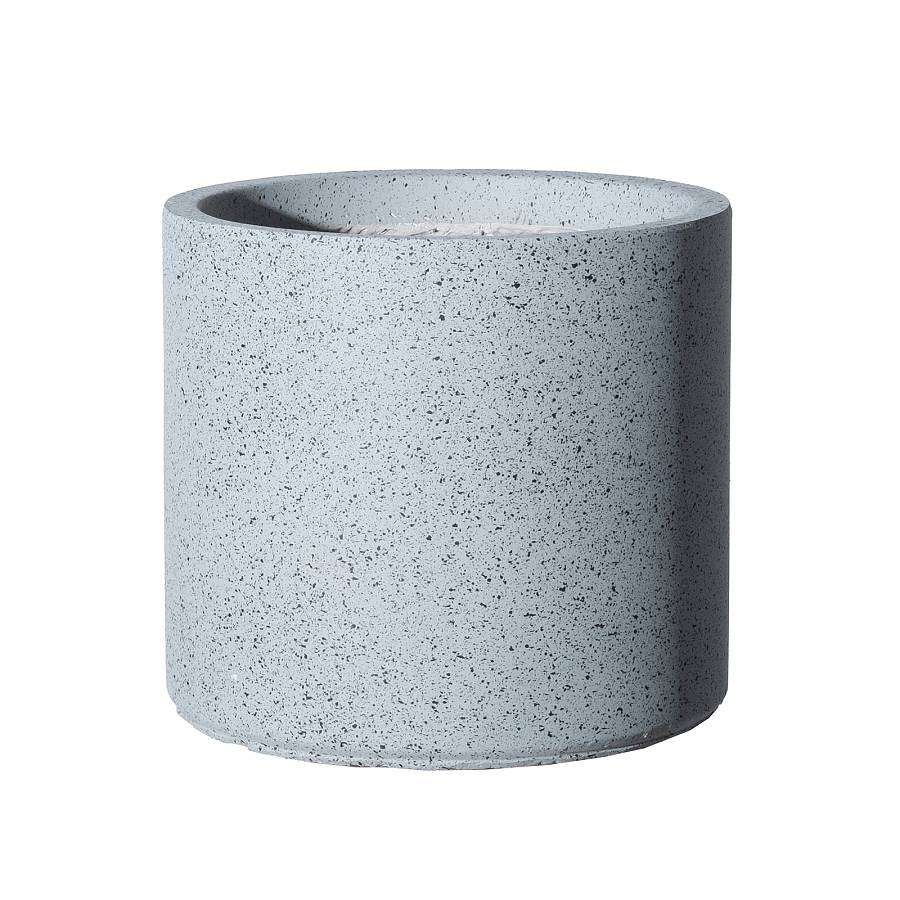 Supergreens Γλάστρα Πήλινη Γκρι Cement L 37x37x32 εκ.