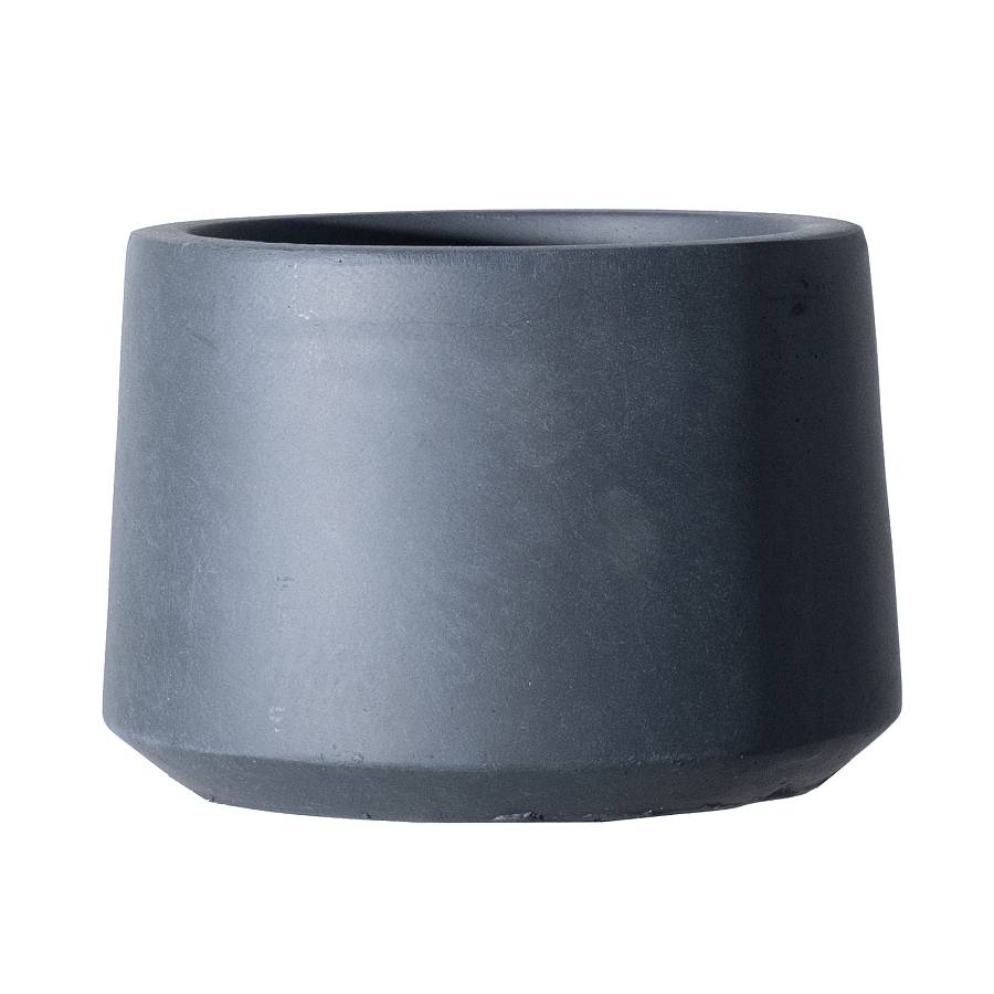 Supergreens Γλάστρα Πήλινη Eternal Μαύρη XL 52x52x38 εκ.