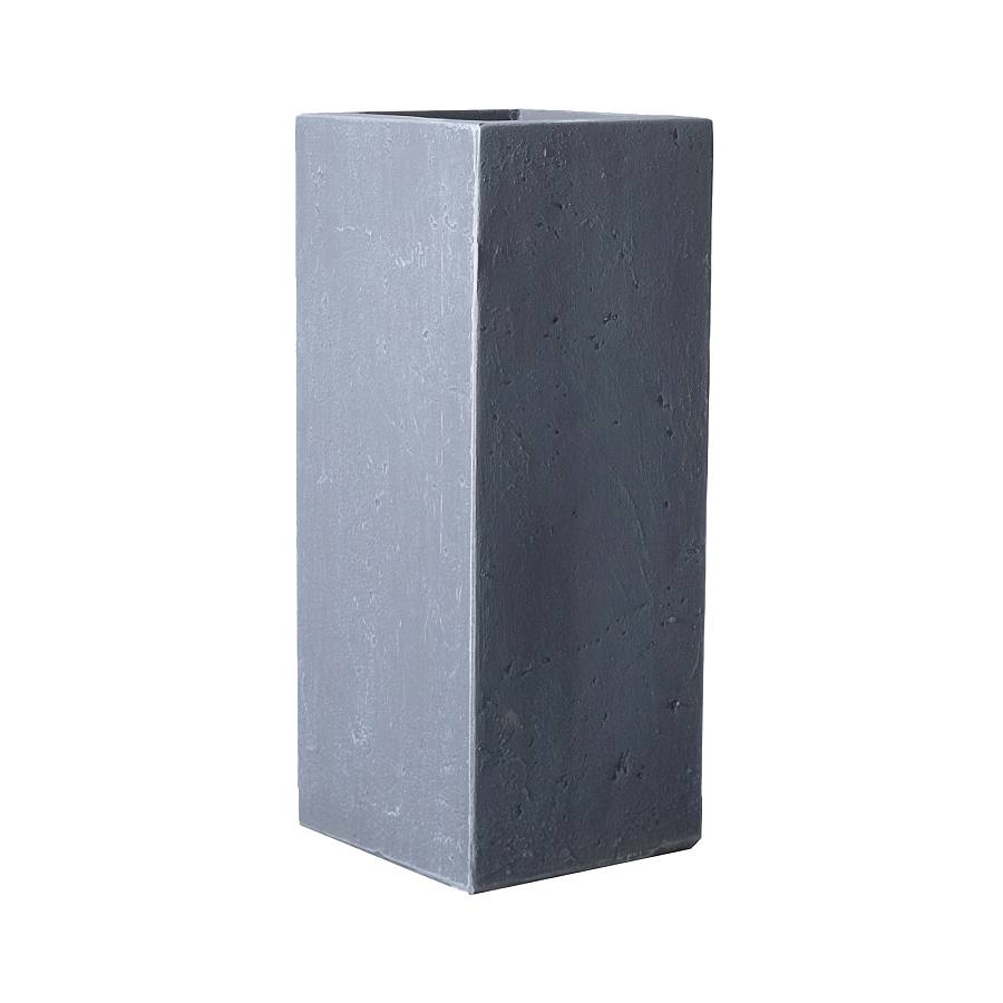 Supergreens Γλάστρα Πήλινη Solid Γκρι L 34x34x70 εκ.