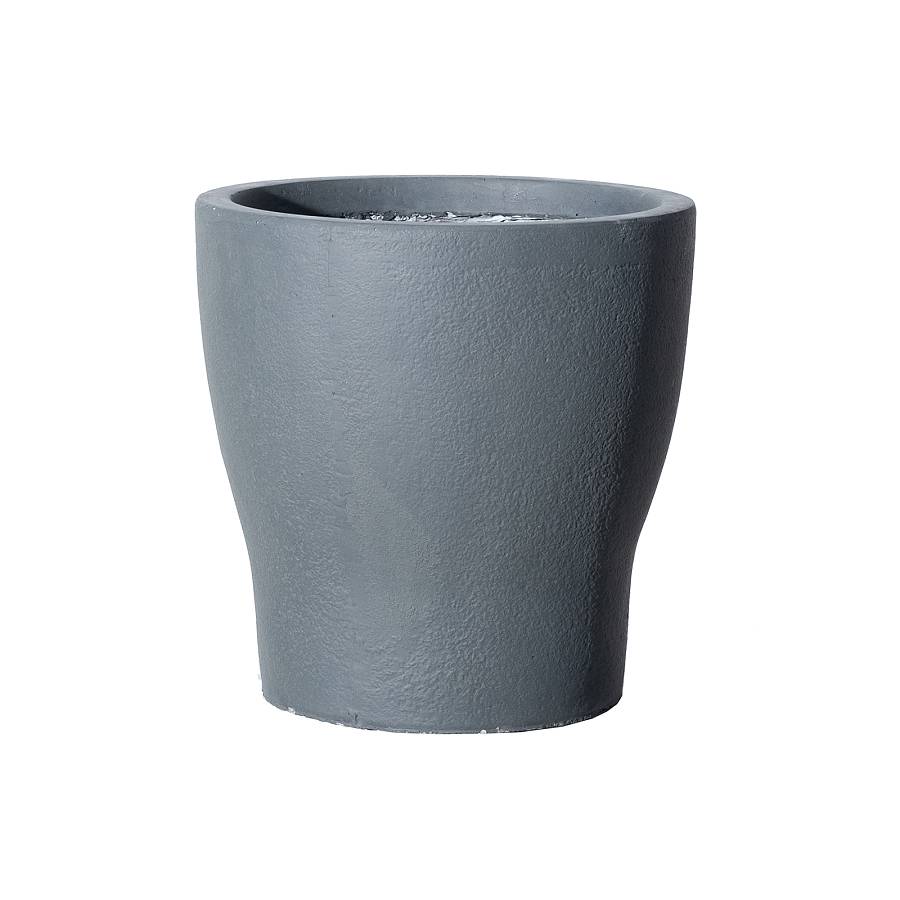 Supergreens Γλάστρα Πήλινη Industrial Γκρι M 34x34x34 εκ.