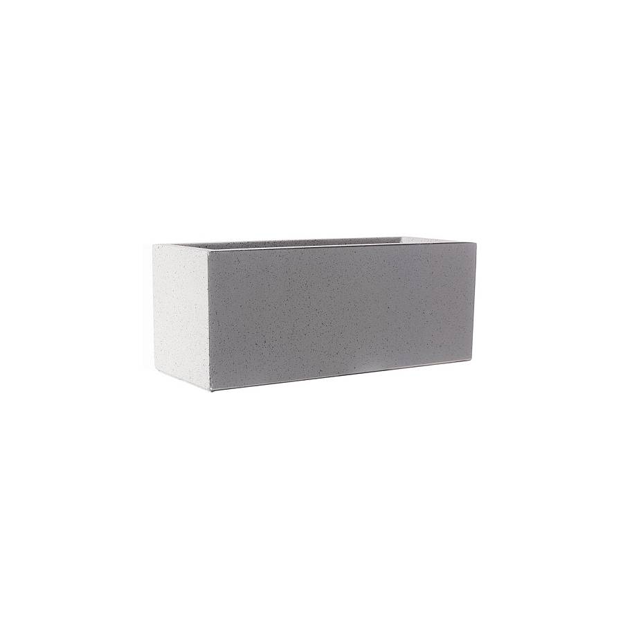 Supergreens Γλάστρα Πήλινη Ορθογώνια Stone Γκρι S 50x20x20 εκ.