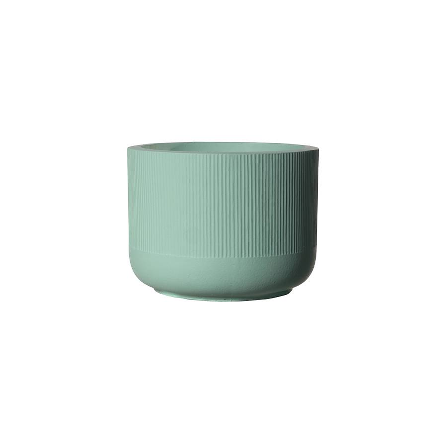 Supergreens Γλάστρα Πήλινη Οβάλ Petal Πράσινο Ανοιχτό S 28x28x21 εκ.