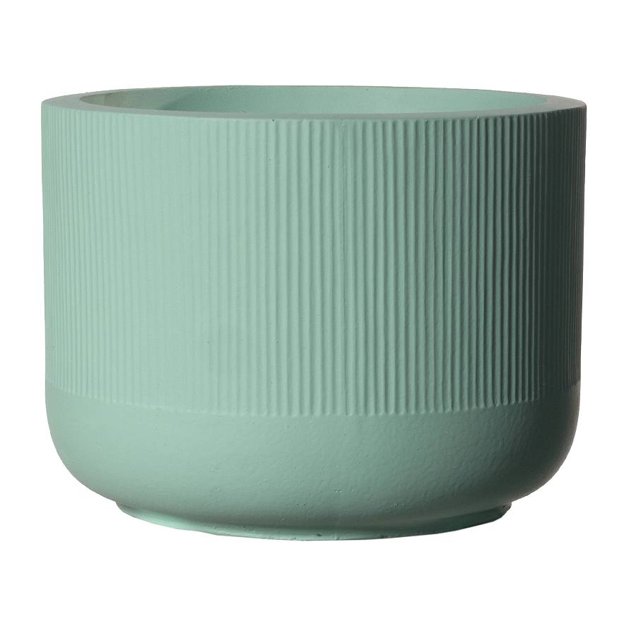 Supergreens Γλάστρα Πήλινη Οβάλ Petal Πράσινο Ανοιχτό XL 52x52x36 εκ.