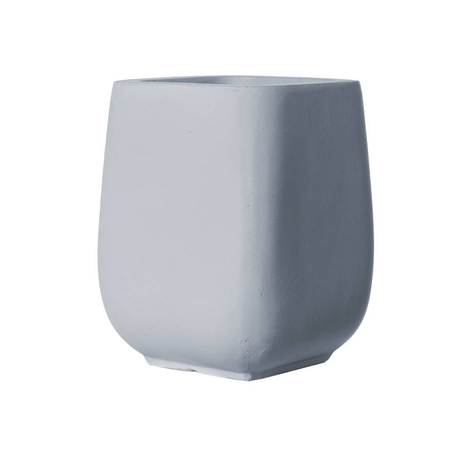 Supergreens Γλάστρα Πήλινη Κάθετη Regal Γκρι L 42x42x50 εκ.