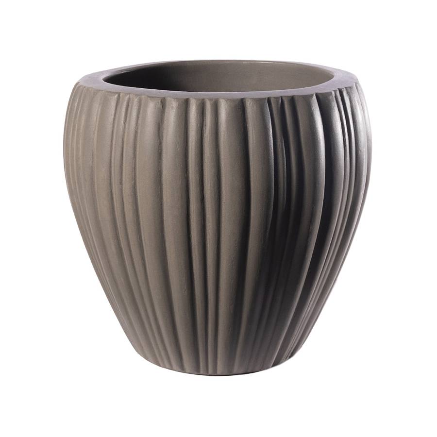Supergreens Γλάστρα Τσιμεντένια Στρογγυλή SolidFlora Φυσική 55x55x50 εκ.