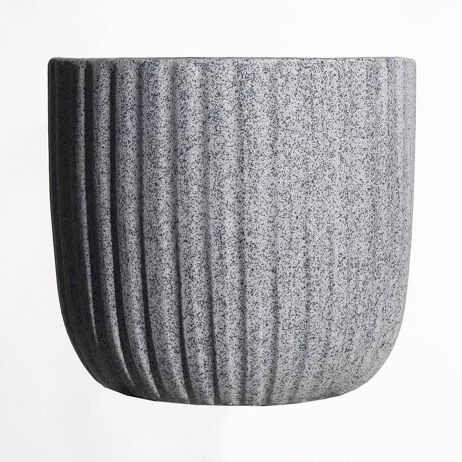 Supergreens Κασπώ Τερακότα Dante Στρογγυλό Γκρι 24x24x22 εκ.