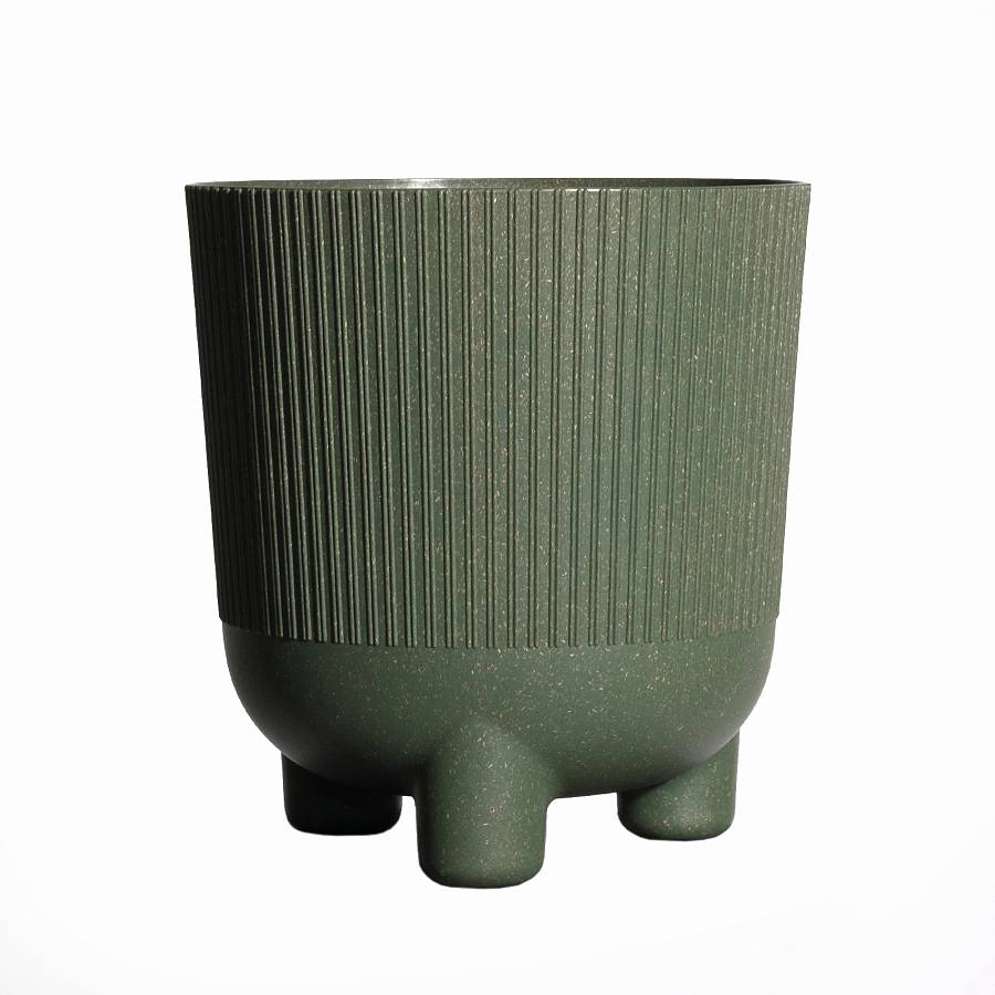 Supergreens Κασπώ Πλαστικό Cortado Στρογγυλό Πράσινο 18x18x19.5 εκ.